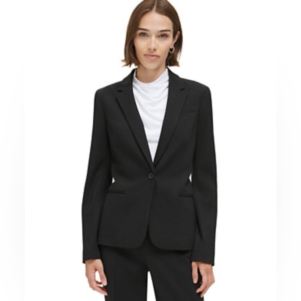 Calvin Klein Black Single-Button Women's Blazer